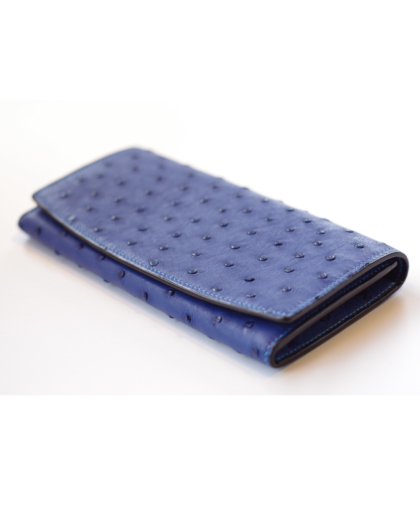 Wallet L/ OSTRICH MOTTO BLUE