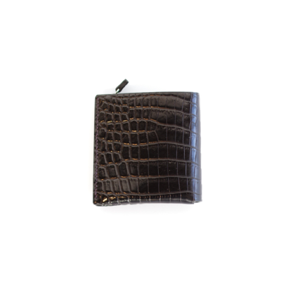 1/4 Wallet/ BLK CROCO GREEN