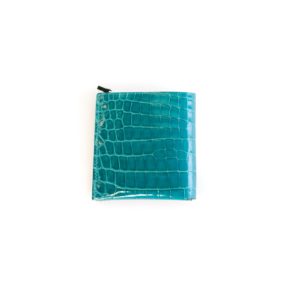 1/4 Wallet/ TURQUOIS CROCO